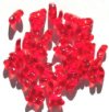 50 10mm Red Angel Wing Beads